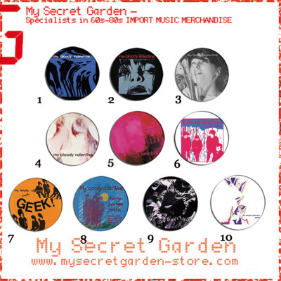 My Bloody Valentine - Isn't Anything, Loveless Album Pinback Button Badge Set ( or Hair Ties / 4.4 cm Badge / Magnet / Keychain Set )